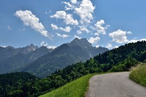 mountain road landscape