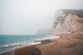 Chalk cliffs on the coast
