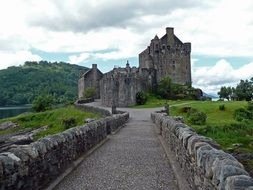 medieval eilean donan castle in scotland