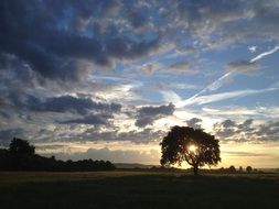 landscape of the sunrise