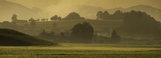 morning in mountains