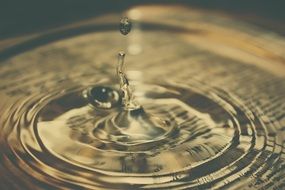 water drop macro