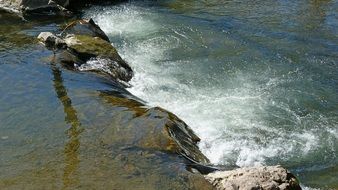 Landscape of water courses on cascade