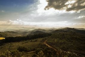 hills mountains sunset