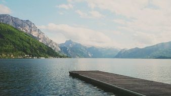 scenery around the lake in Austria
