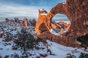 double o arch landscape