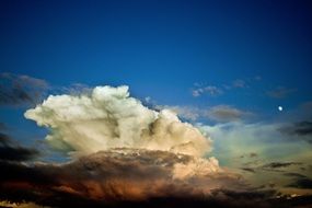 storm cloud over the mountain