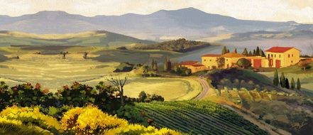 pictorial tuscany as digital art