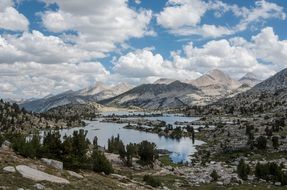 natural cloudy sky over the mountains