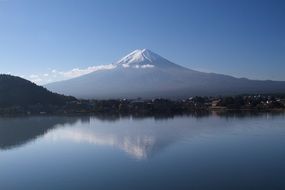 Reflection of Fuji in the water