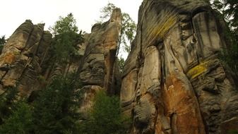 Elbe sandstone in northern bohemia