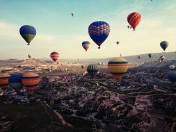 hot air balloons in cappadocia