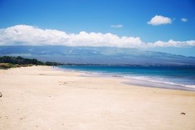 empty white sand beach
