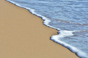 surf in the sand close up