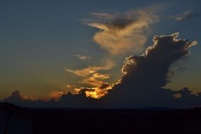 nature sol cloud clouds eventide
