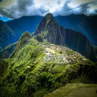 mountains cliffs landscape