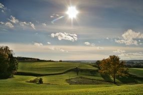 landscape autumn sun
