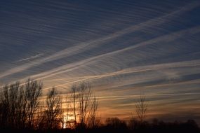 evening sunset sky