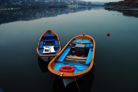 two boats off the coast of Istanbul