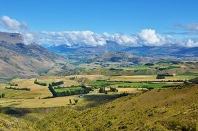 scenery landscape, mountains and valleys