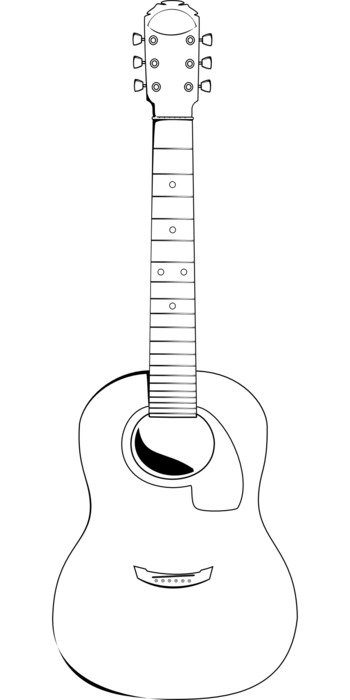 guitar pencil drawing