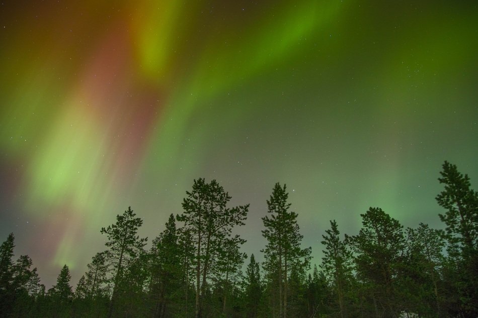 Northern Lights at night