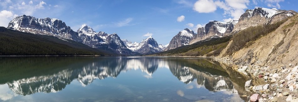 lake sherburne mountains