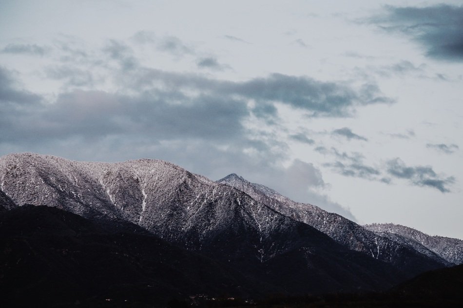 shadow of clouds on the mountain
