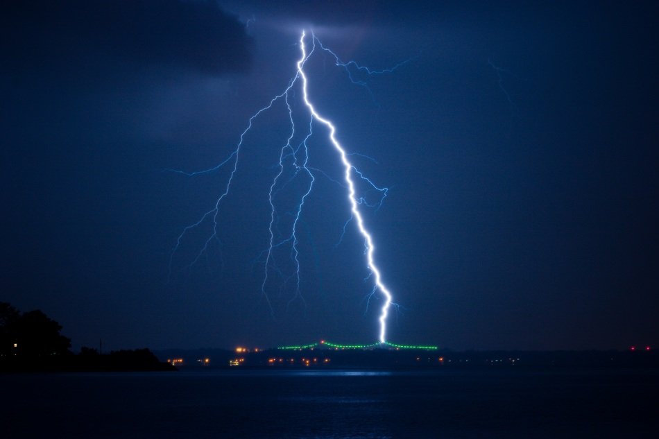 Photo of the lighting at the night