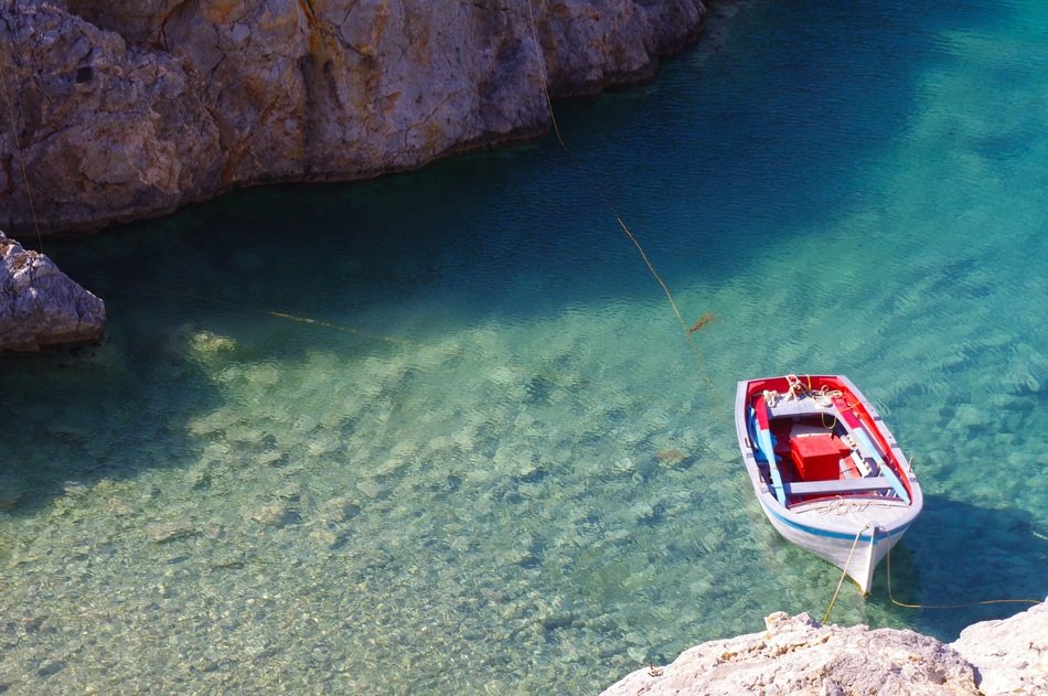 Picture of boat on ocean