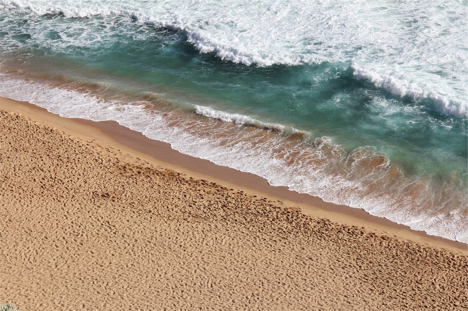 Sand on the beautiful beach
