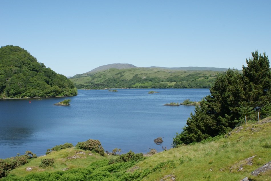 scenic lake landscape in Ireland