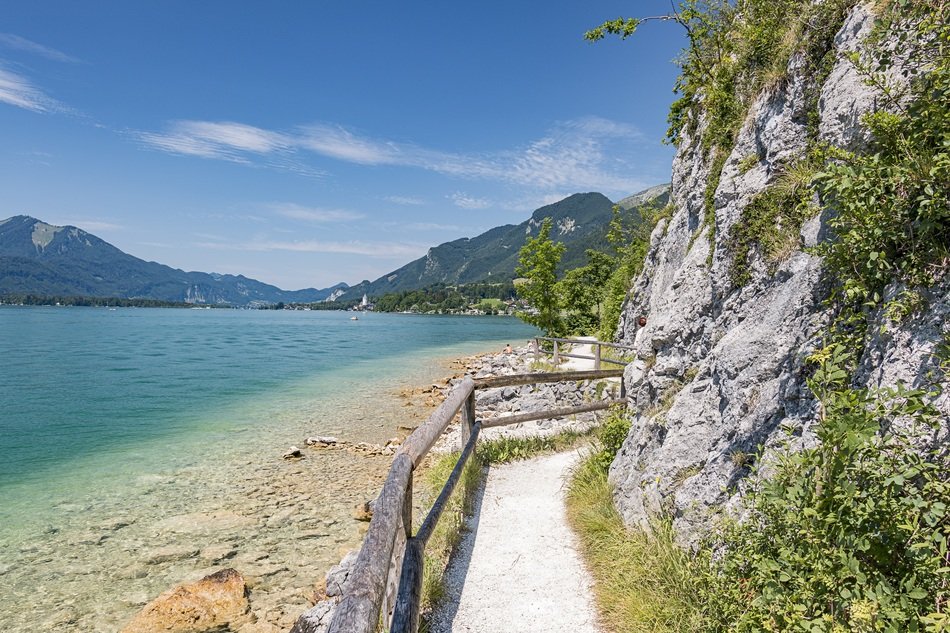 panorama of lake wolfgang