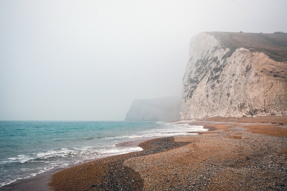 Chalk cliffs on the coast