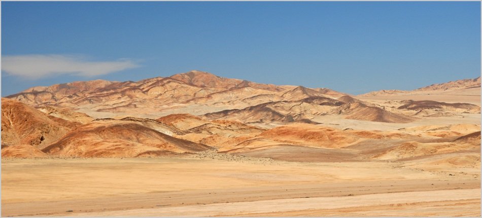Landscape of the desert in chile