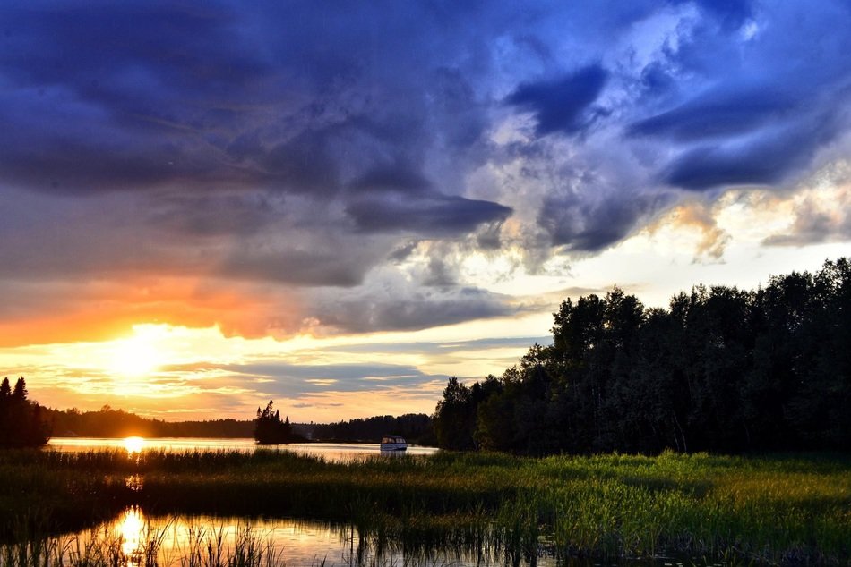 Picture of Lake at sunset landscape
