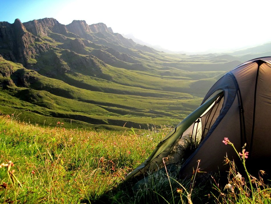 tent mountains sani pass
