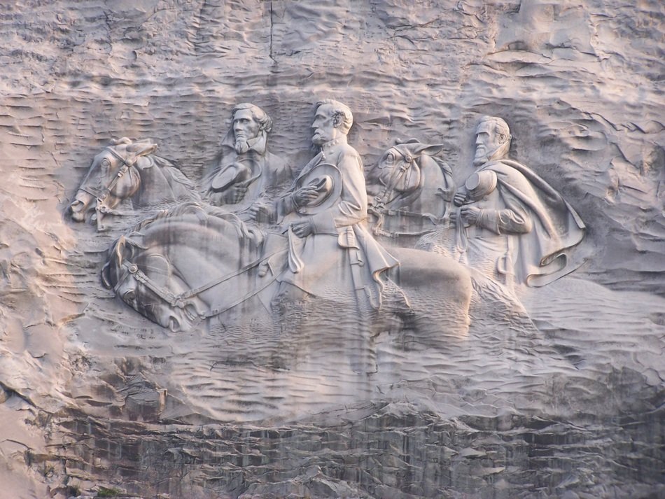 bas-relief at the memorial in Georgia