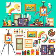 Art studio tools for creativity and design