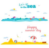 Vector illustration banners for tourism or camp with kids N3