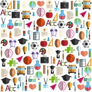 Back to School icon background illustration vector
