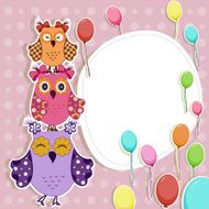 Beautiful vector card with Happy Birthday