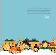 Happy children vector design