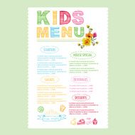 Kids menu N8