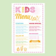 Kids menu N9