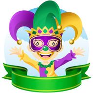 Mardi Gras Jester Little Boy