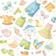 set of baby clothing