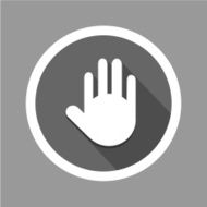 Hand icon great for any use Vector EPS10