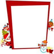 christmas frame with kids