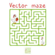 Vector Maze Labyrinth with Ducks N2